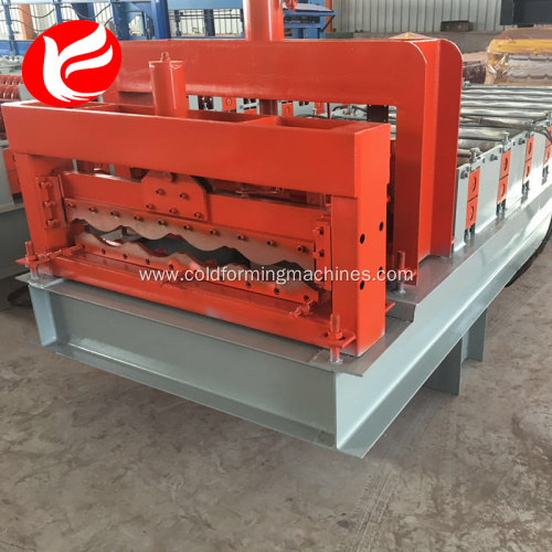 Metal sheet roof glazed tile sheeting rolling machine